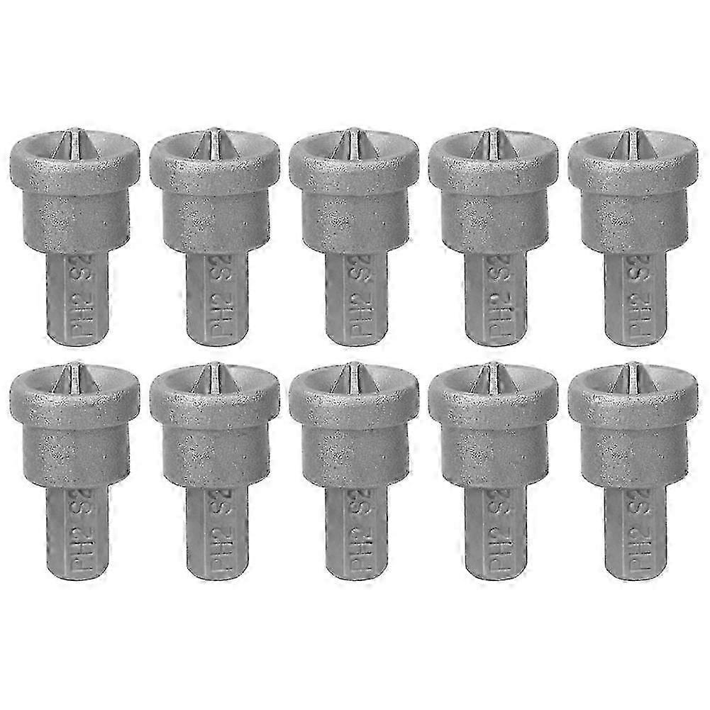 10pcs Drywall Dimpler Magnetic PH2 Bits for Plasterboard Screw Depth Stop Limit