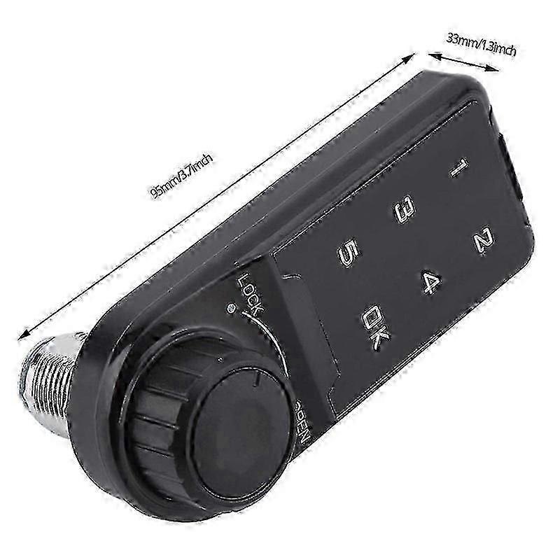 Combination Lock, Door Access Digital Electronic Security Cabinet Coded Locker Contact Keypad Password Key Access Lock-A