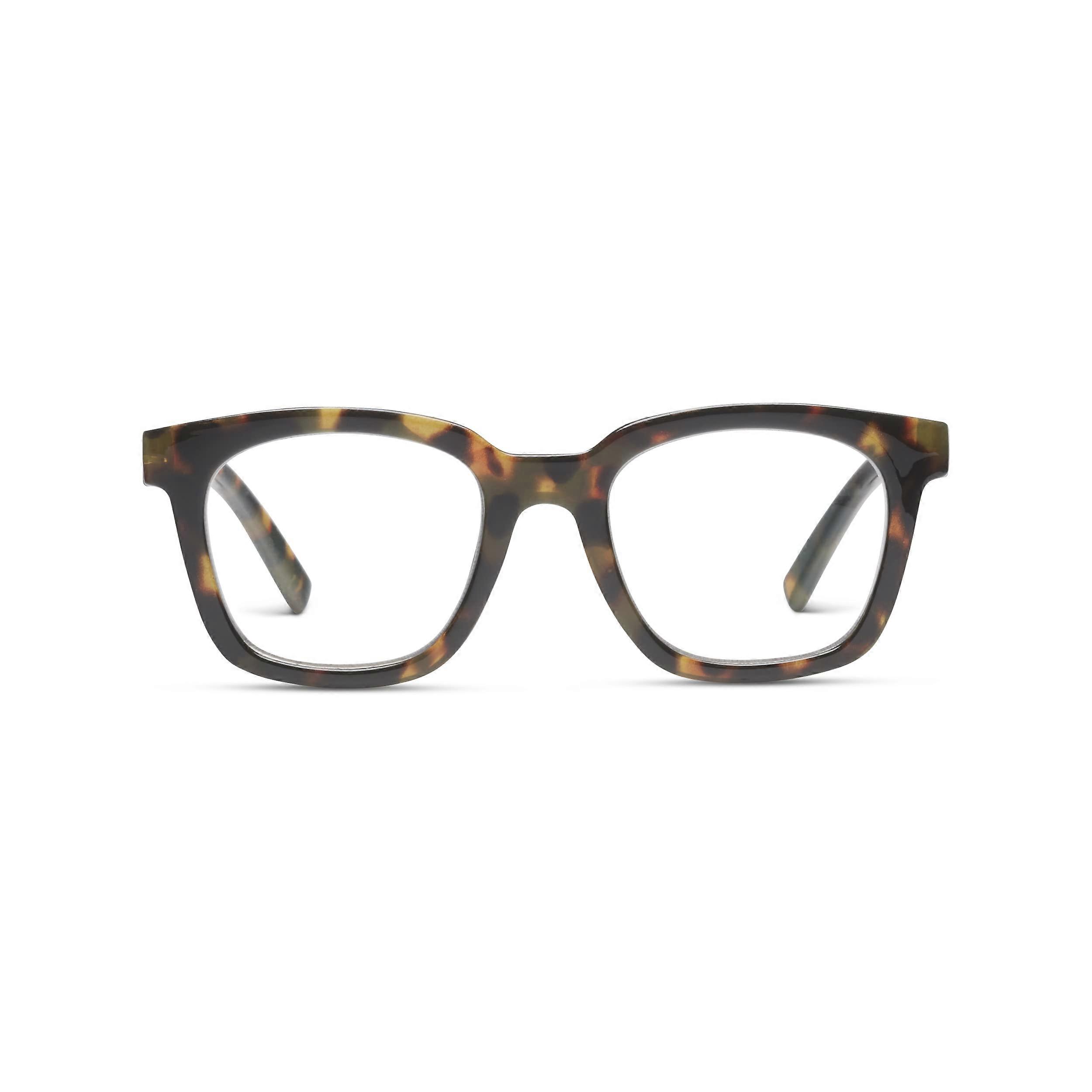 Women's Square Frame Blue Light Blocking Glasses, Progressive Lens, 100% UV Protection, Stylish Design in Blue