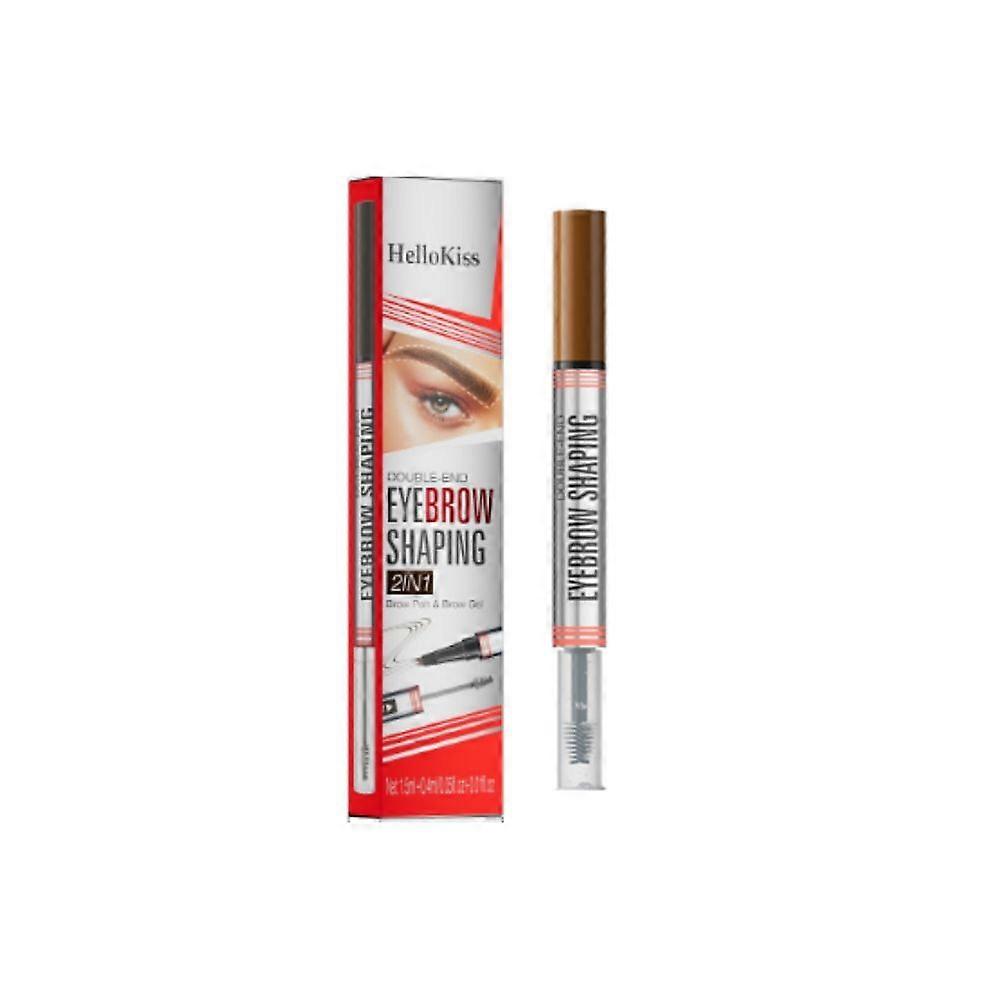 Crayon à sourcils pour femmes avec pointe à 4 fourchettes et pointe de pinceau précise, dure toute la journée