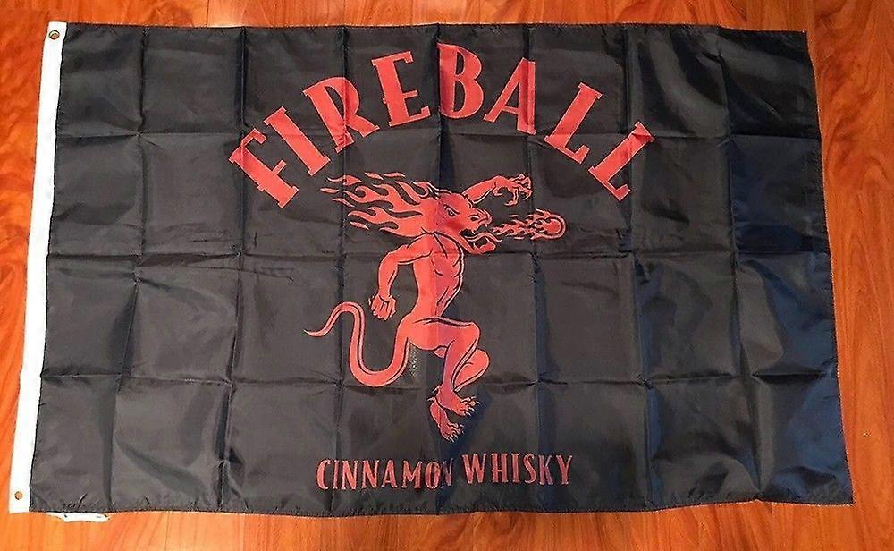 Fireball Whiskey Whisky Cinnamon 3x5ft Banner flag New Bottle Bar Opener Red QQT251