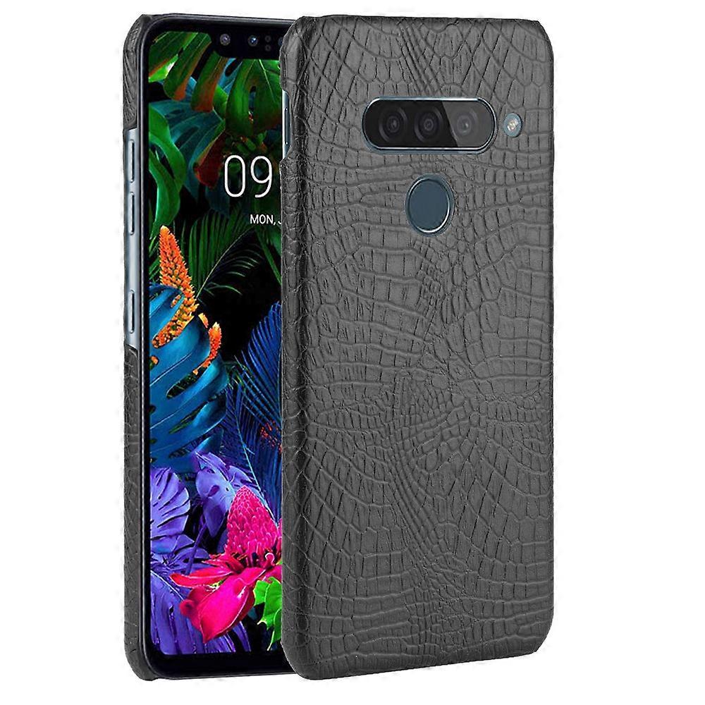 For LG G8S ThinQ Shockproof Crocodile Texture PC + PU Case