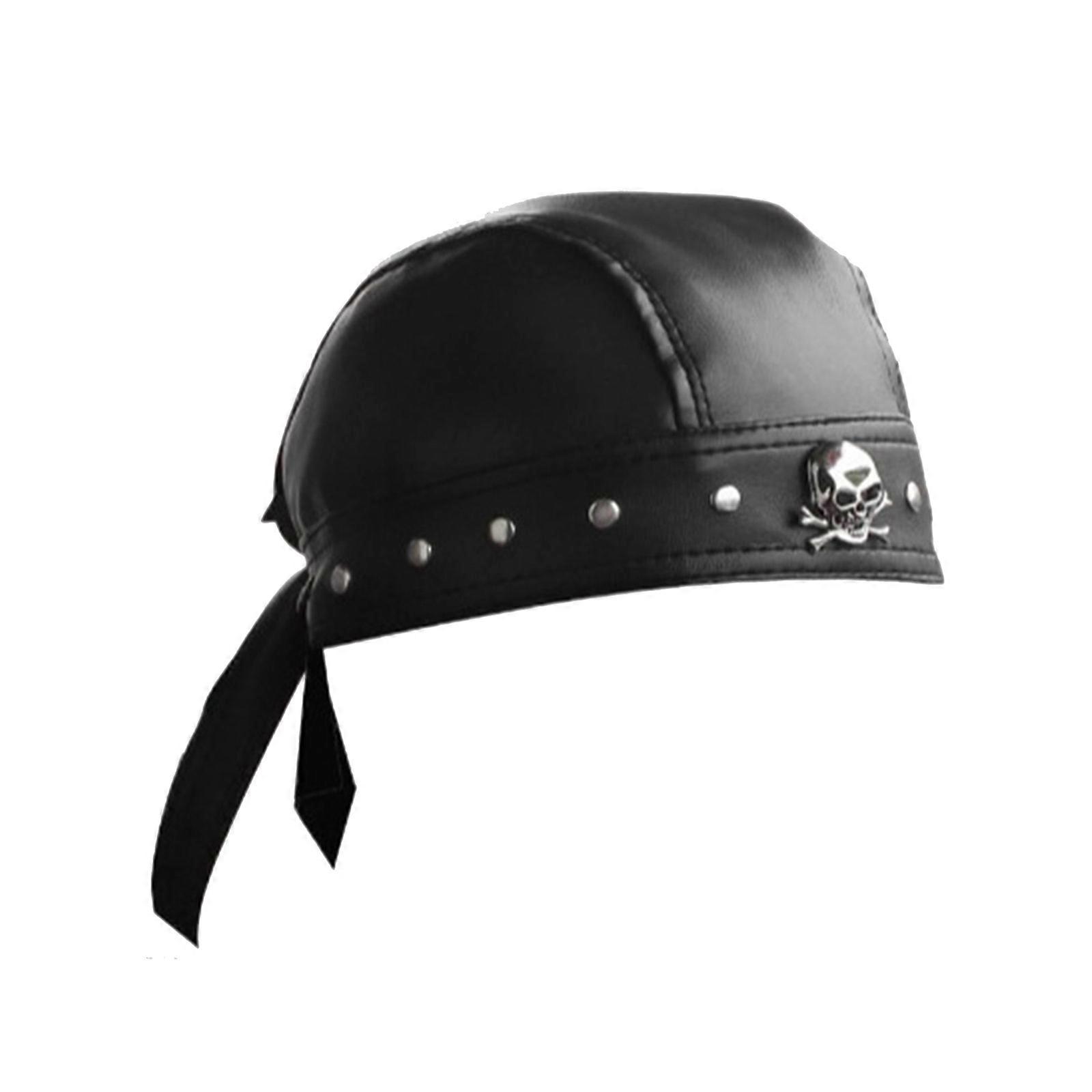 Unisex Durag Rivet Studded Beanies Skull Doo Rag for Autumn Winter Photo Props for Daily Wear Doo Rag