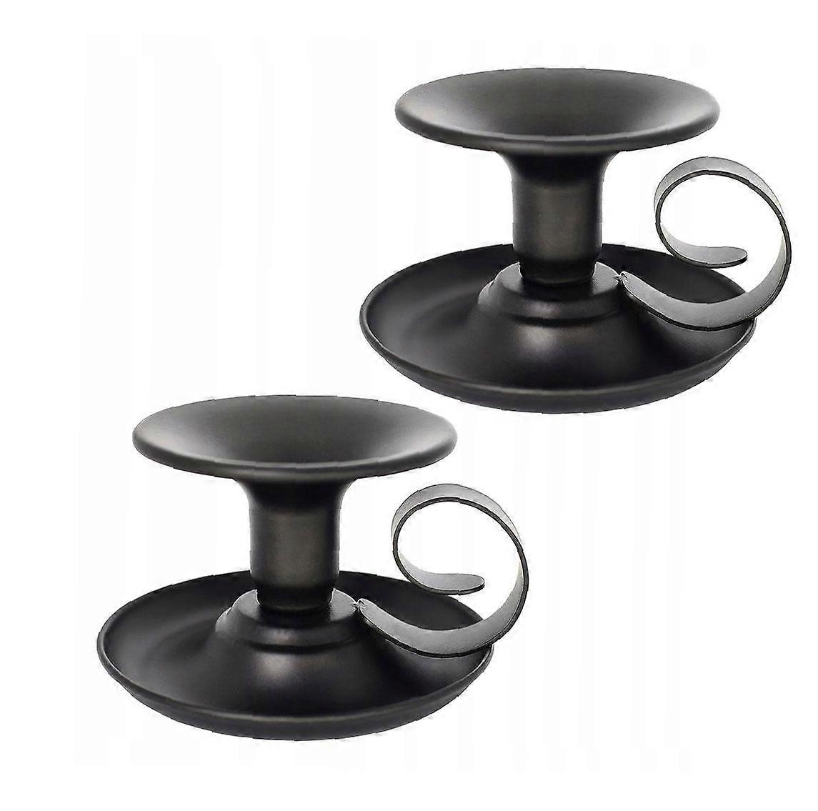 Set Of 2 Candle Holders For Conical Candles Or