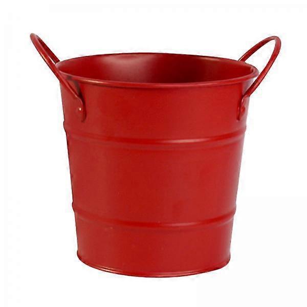 2xMulti Functional Icing French Fries Bucket with Handles for Home BBQ Kitchen Red