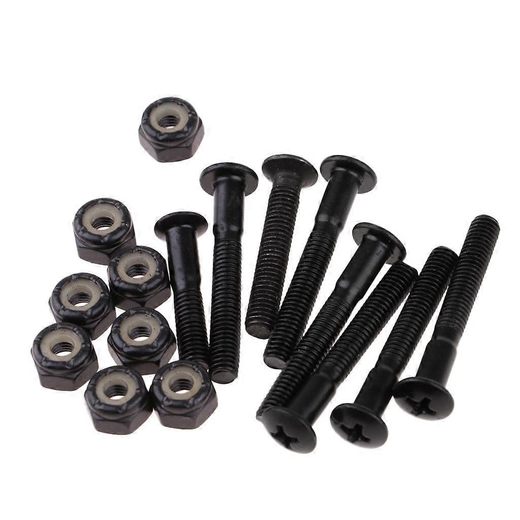 8pcs Replacement Longboard Skateboard Hardware Screw Bolts & Nuts Set