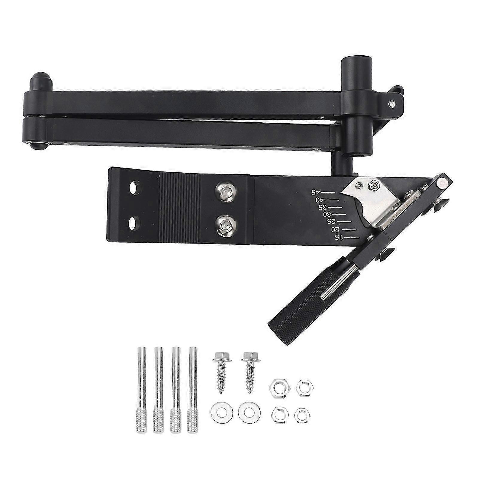 Lawn Mower Blade Sharpener 15 to 45 Degree Adjustable Comfortable Handle for Lawn Mower Blade Black