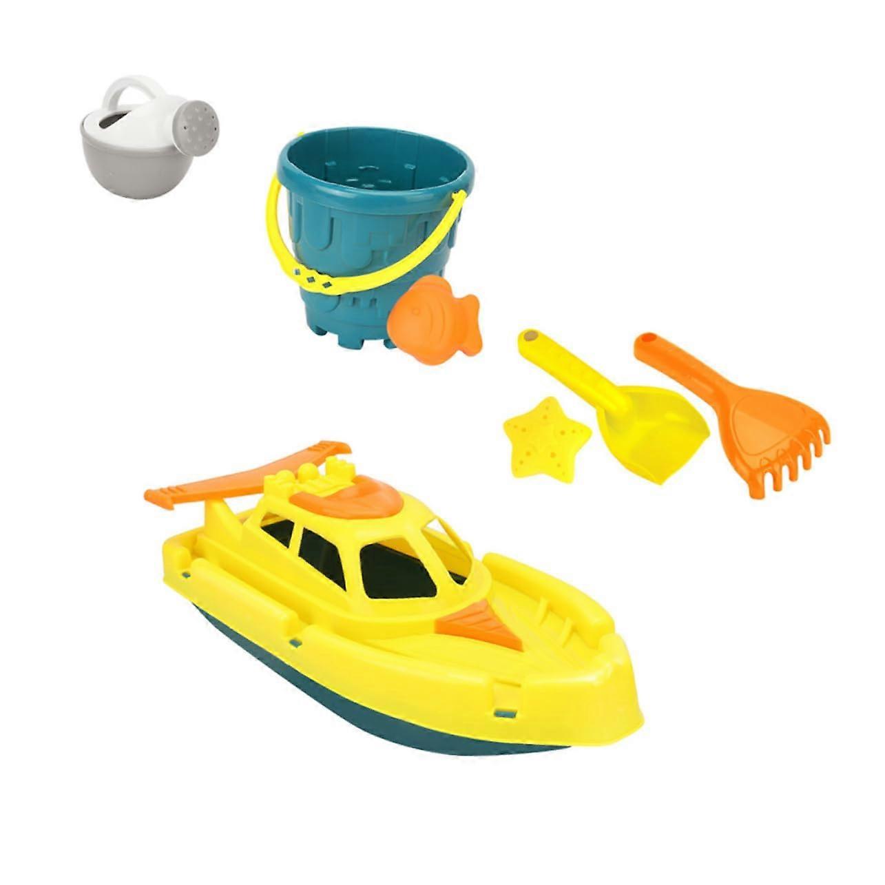 Family Beach Playtime 7in1 Beach Toys and Yacht Buckets Games Enjoy Outdoor Fun Random