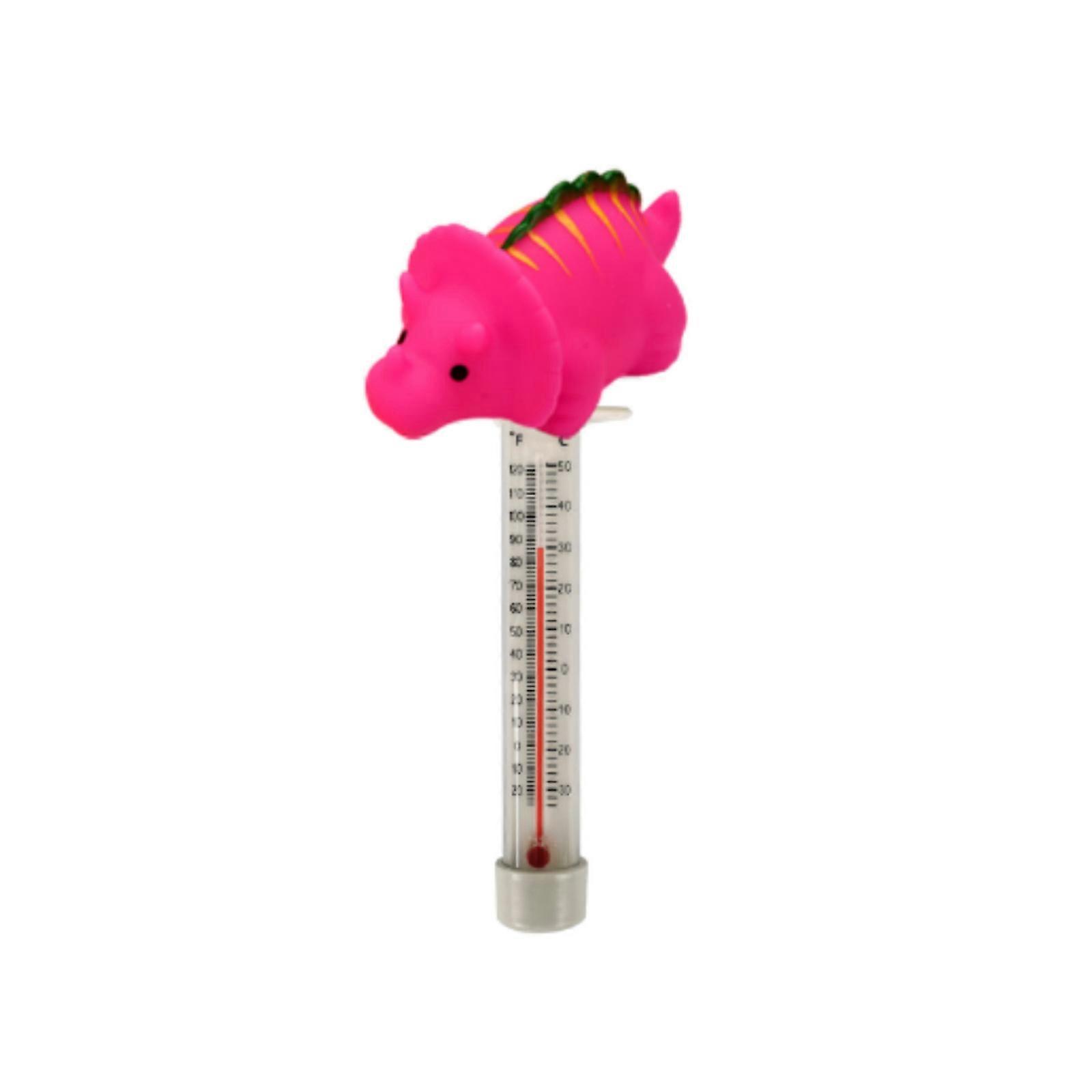 Floating Pool Thermometer Dinosaur Water Temperature Tester for Indoor Outdoor Swimming Pools Spas Bathtub Easy to Read