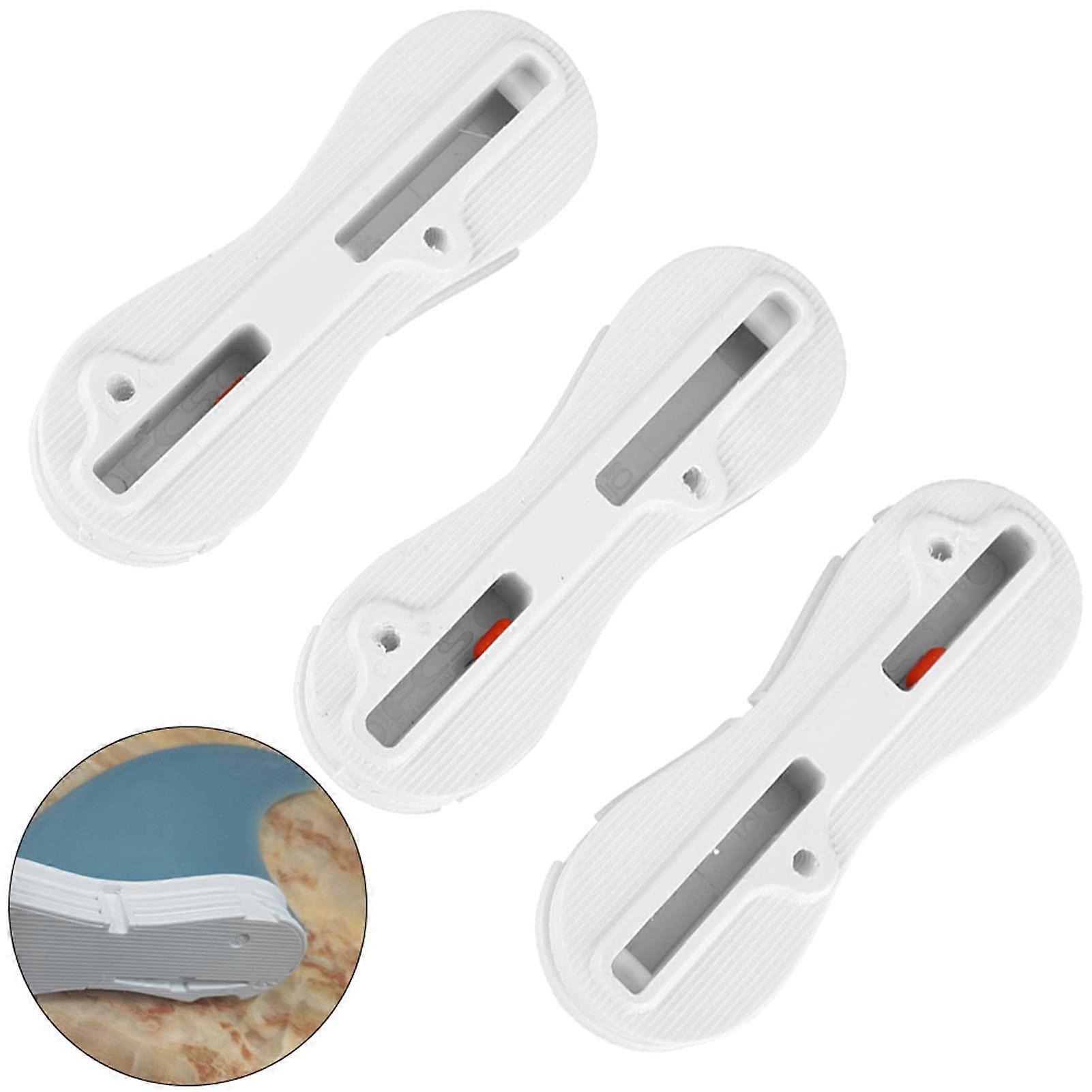 Surfboard Fins 3-Piece Set With Trough And Plug Screw Kit, High-Footprint, High-Performance Surf System For Surfers