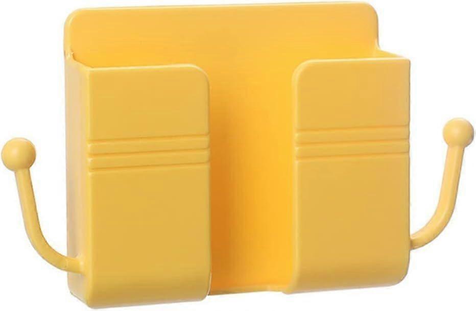 Wall-Mounted Mobile Phone Rack Remote Control Storage Box Charger Hook Line