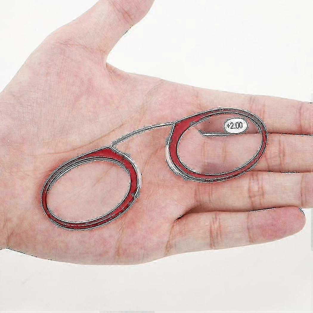 Mini lunettes de lecture portables à pince pour la presbytie de force 1,0 à 2,5