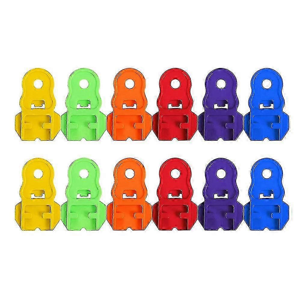 12-Pack Colorful Manual Can Openers with Plastic Shields, Leakproof Soda Lid Opener for Easy Use