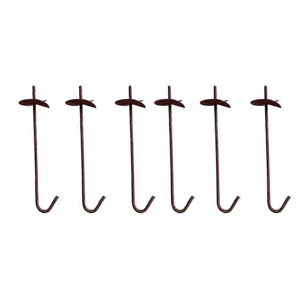 6Pcs Ground Stakes for Securing Tents Canopies Shed Anchor Greenhouse Tie Down