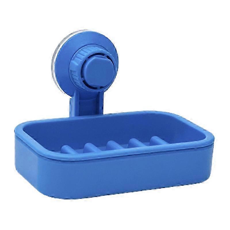 Wall-Mounted Soap Box with Suction Cup - Blue