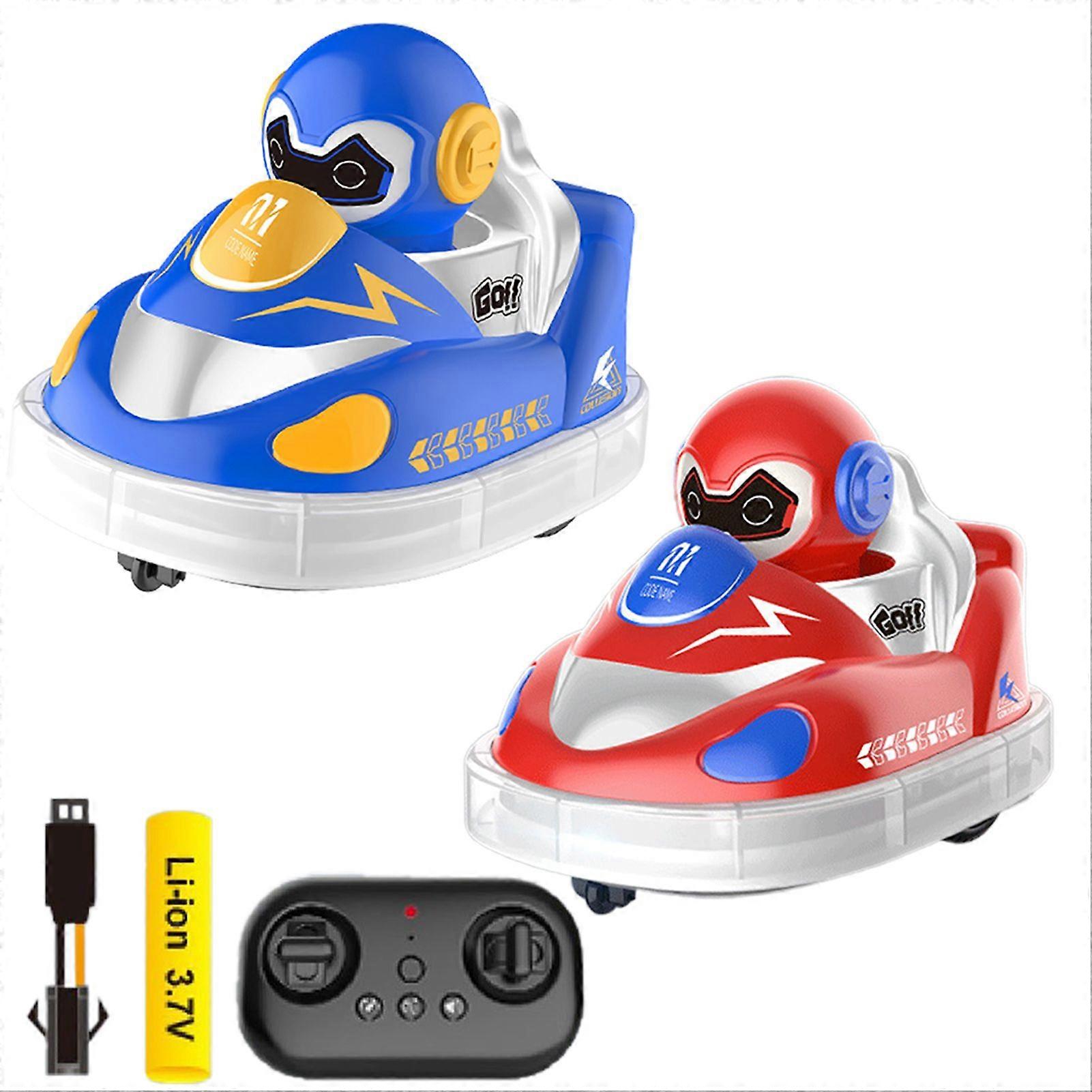 Set of 2 Children's Dual Remote Control Battle Bumper Car, Parent-Child Interactive Drift, Collision & Ejecting Remote Toy Kart