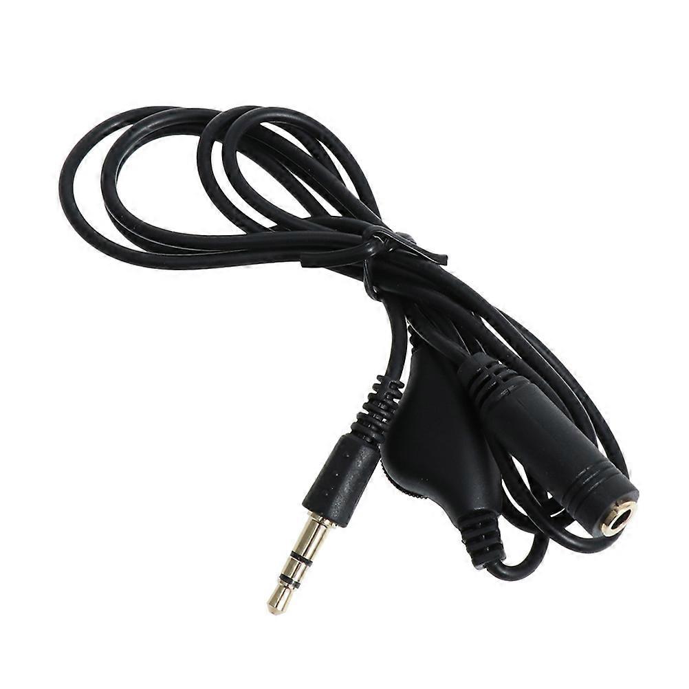 1m Aux Cable with Inline Volume Control   Durable Core for Maximum Conductivity, Universal Audio Extension for Headphones, Guitar Amps, and More