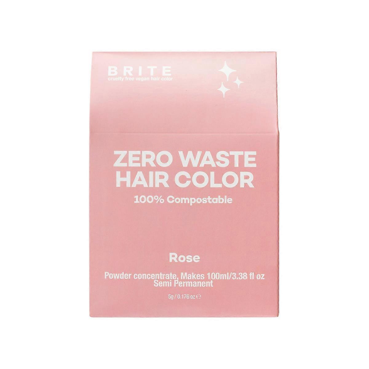 Brite Instant Color Zero Waste Temporary Hair Color, Rose - 0.176oz