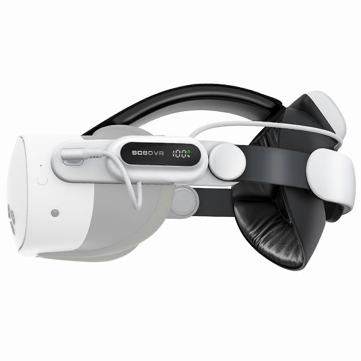 BOBOVR E3 Pro For Meta Quest 3 3S Head Strap with 10000mAh Battery VR Headset Headband