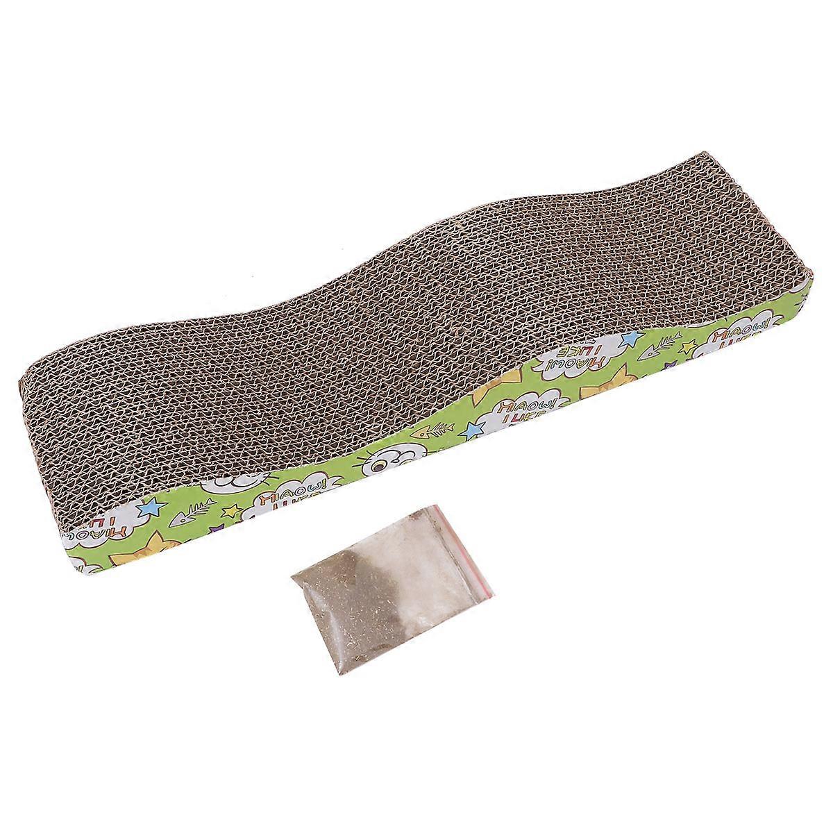 Scratch Pad For Cats Corrugated Paper 44.5x21.5x4.8cm Kitten Scratching Board 1Pack