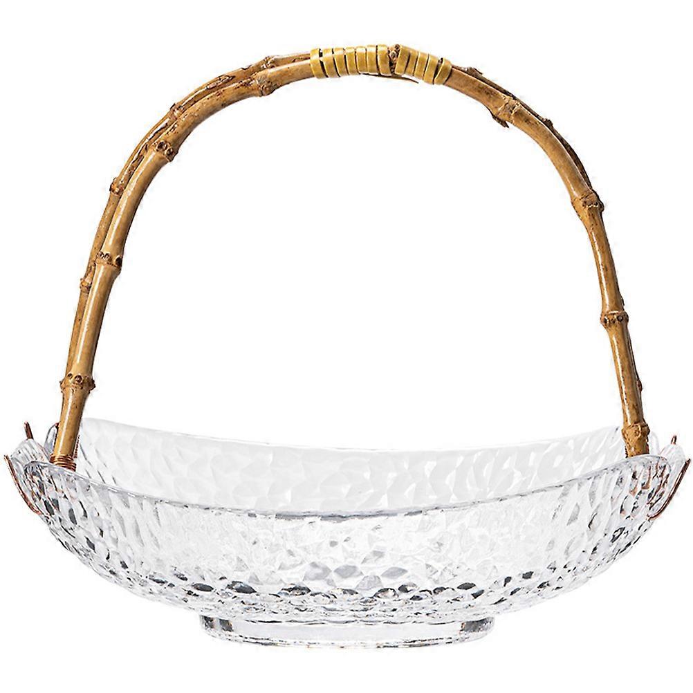 Fruit Tray Glass Modern Style For Kitchen Use 22.00X20.00X17.00cm Item Organization 1Pack