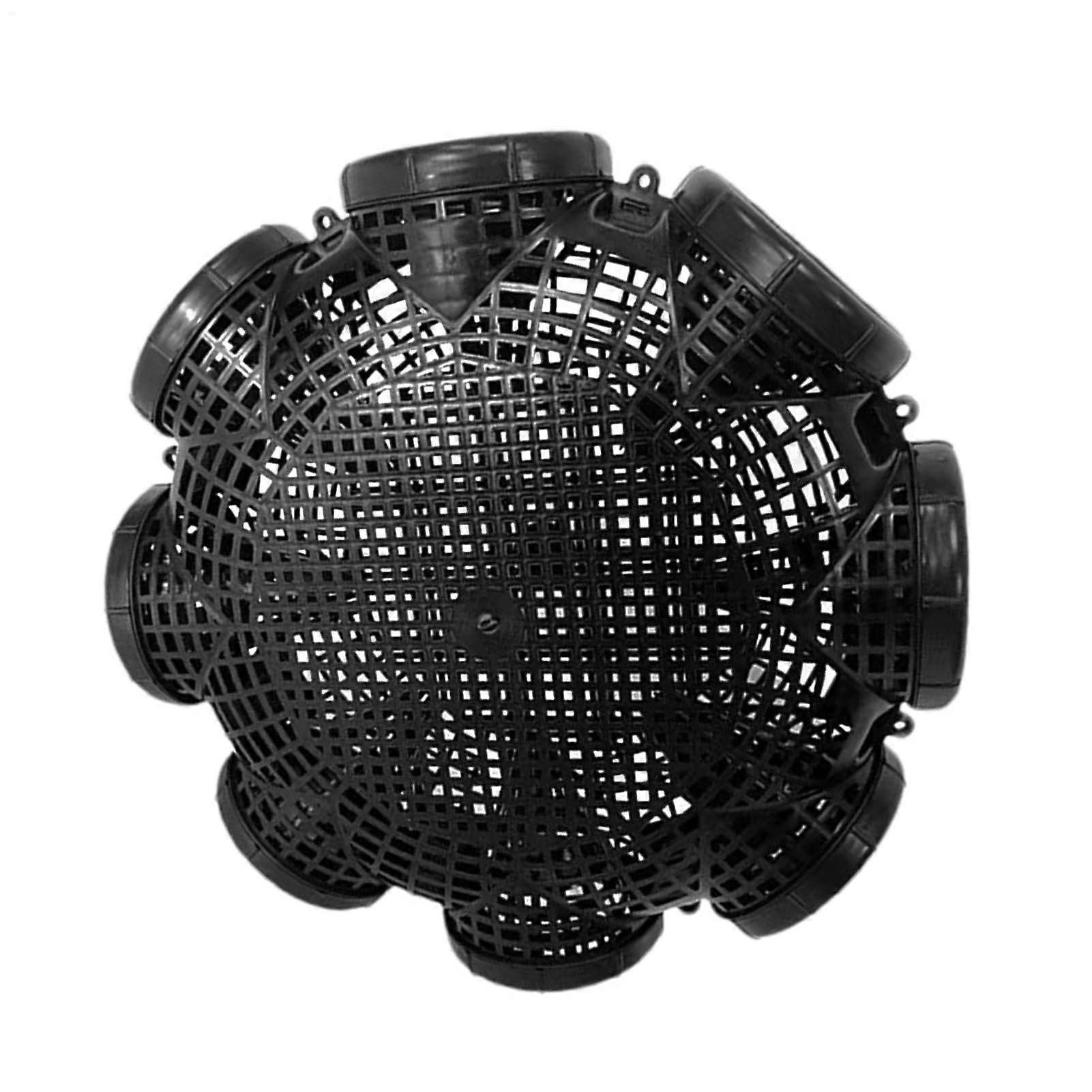 Fish trap with holes, eel trap with back beard  PP trap for eels, crabs, stoneweighted for hidden catches Ref: 1842