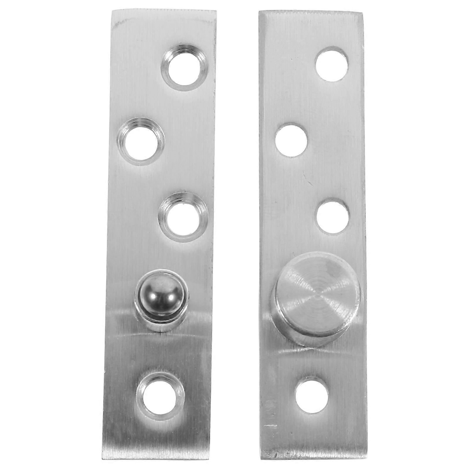 Rotation Pivot Hinge Stainless Steel Concealed Hinge Space-saving Installation Minimalist 2Pcs
