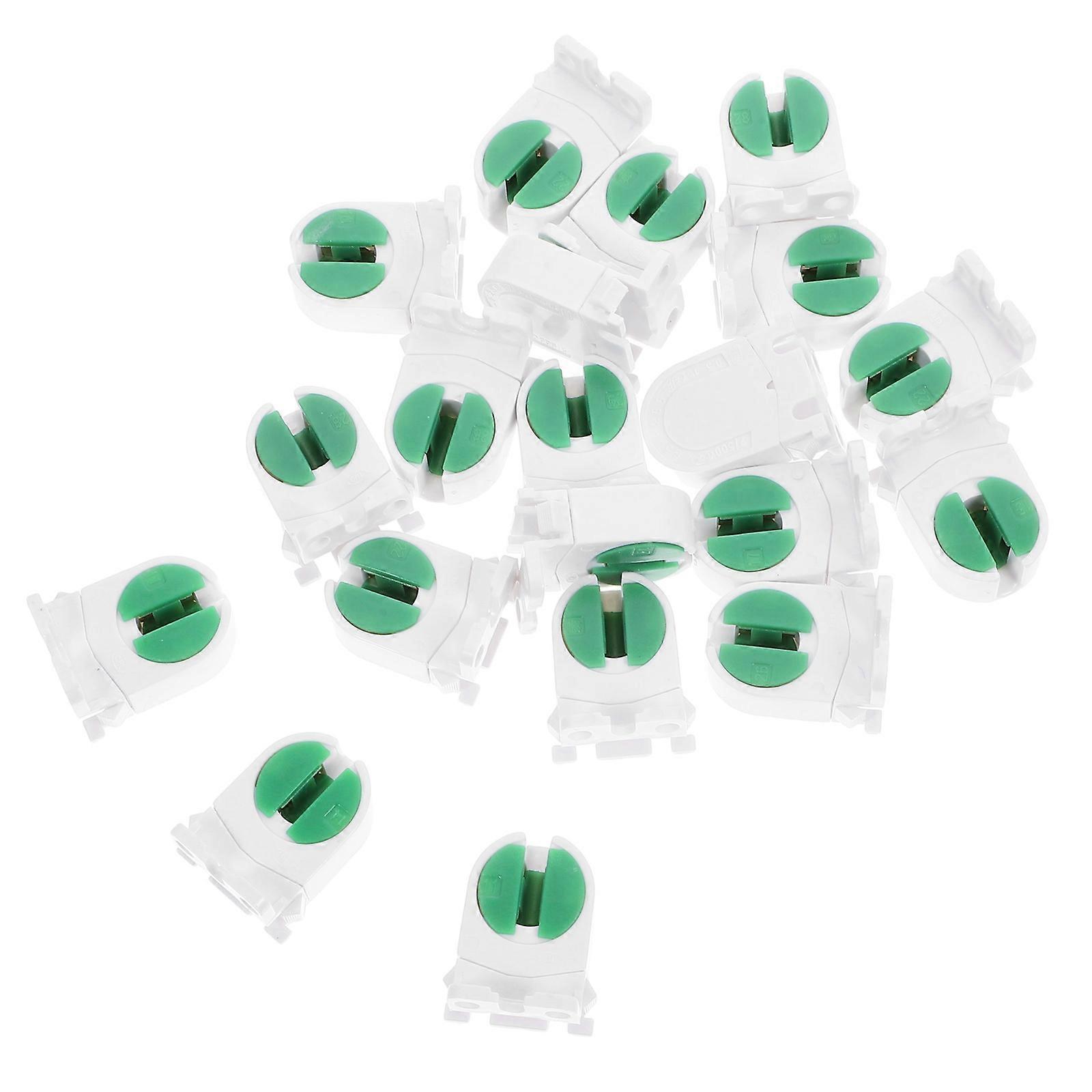 Light Sockets Lamp Tube Holder Tombstone For Kitchen Bedroom Use Assorted Color 20Pcs