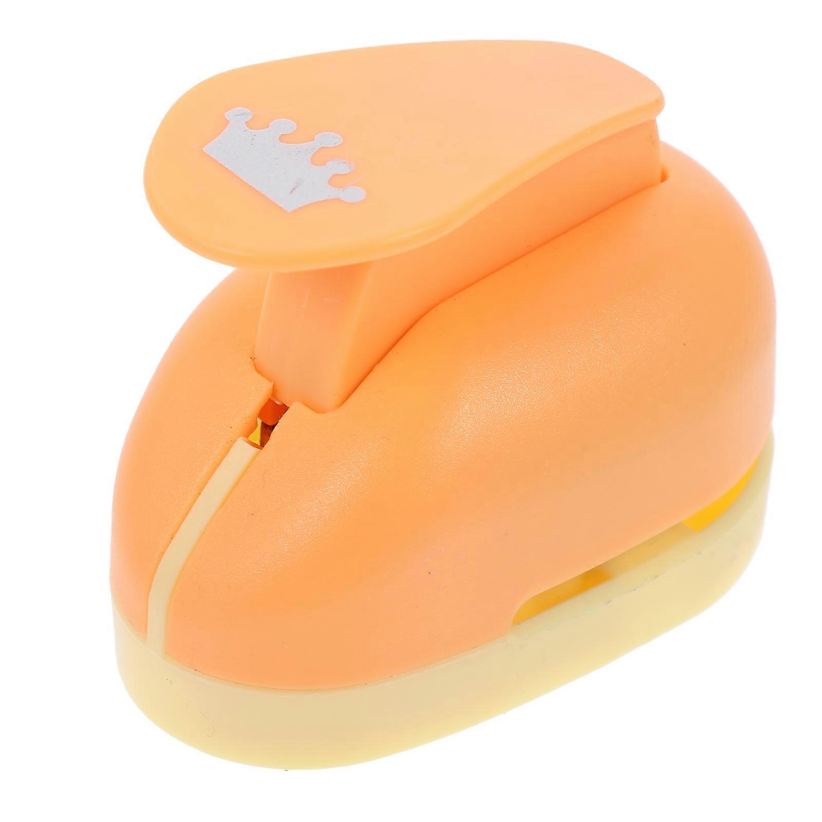 Handmade Punch Paper Puncher Diy Crafts Hole Punch Scrapbooking Design Crown Shape 7.5X6cm Create Paper Tags 1Pcs