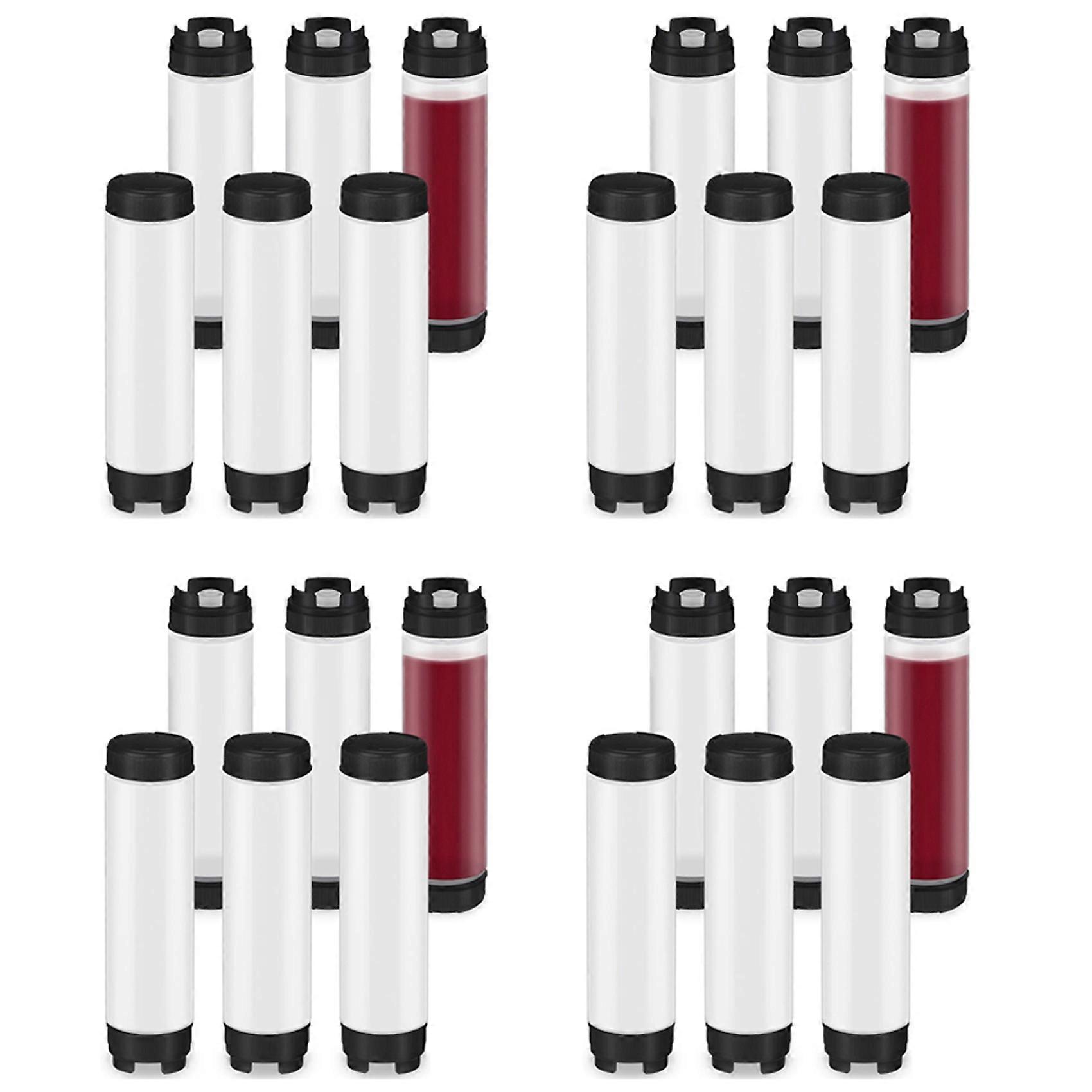 24 Pcs 16 Oz Condiment Squeeze Bottles Inverted Plastic Squeeze Bottle for Sauces Refillable Tip Lar