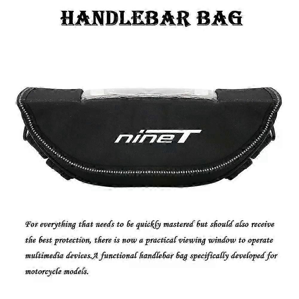 Fit For R1250 GS Trophy R1200GS F850GS F750GS F900XR Handlebar Bag Waterproof Portable Motorcycle Phone Navigation Bag-(NINE T