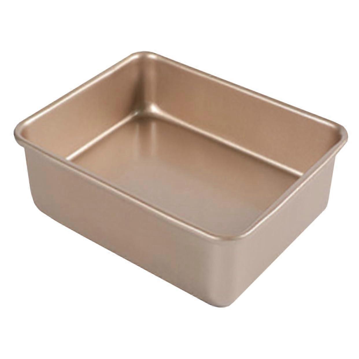 Cake Mould Rectangular Mini Loaf Pan With Lid 16.8x16.8x8 cm Rustproof Bakeware For Cakes Muffins Bread