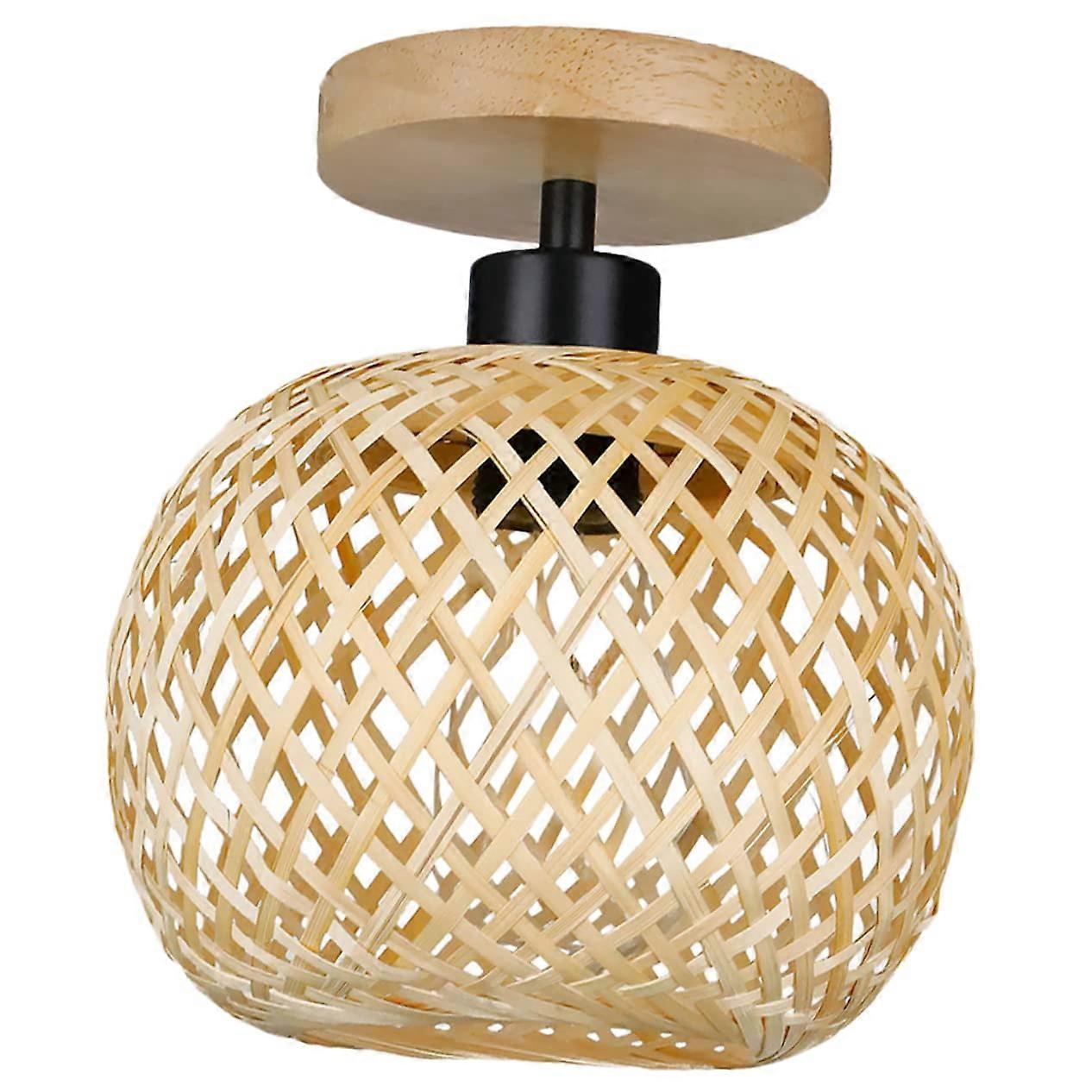 Ceiling Light Retro Design Rustic Ceiling Light Fixture for Living Room Bedroom Japanese Style Mounting Durable Metal