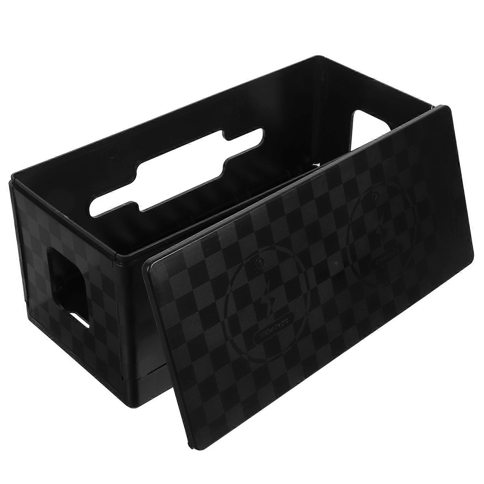 Organizer for Charging Cords Cable Management Box for Desk Outlet Storage Function Rectangular Shape 32.00X14.50X13.50CM 1Pack