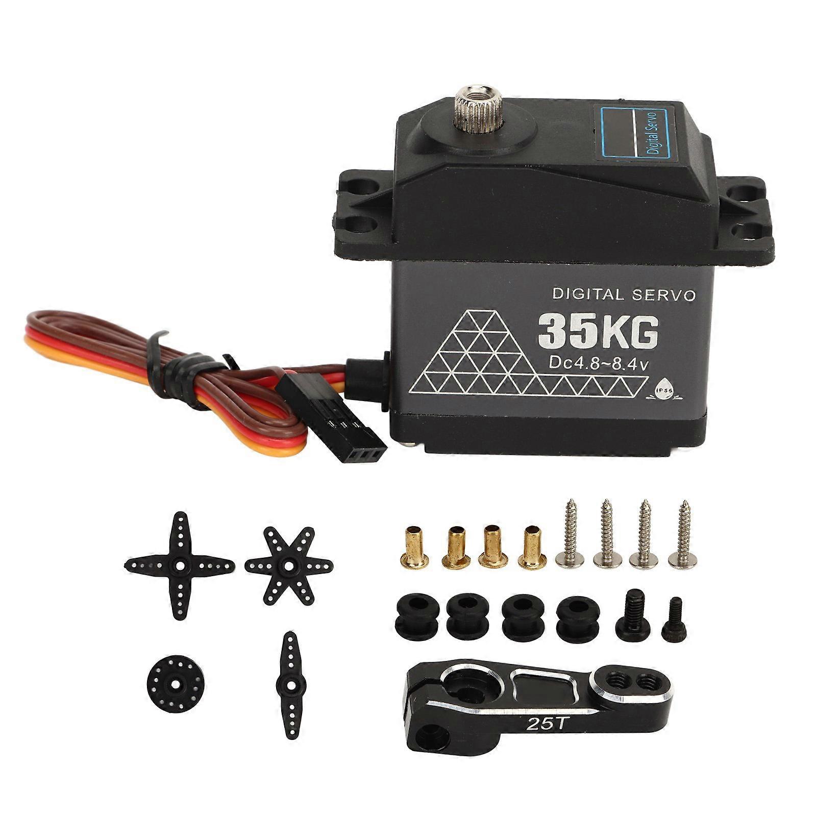 35kg High Torque RC Servo Waterproof Digital Metal Servo for 1/8 1/10 1/12 Remote Control Car Robots