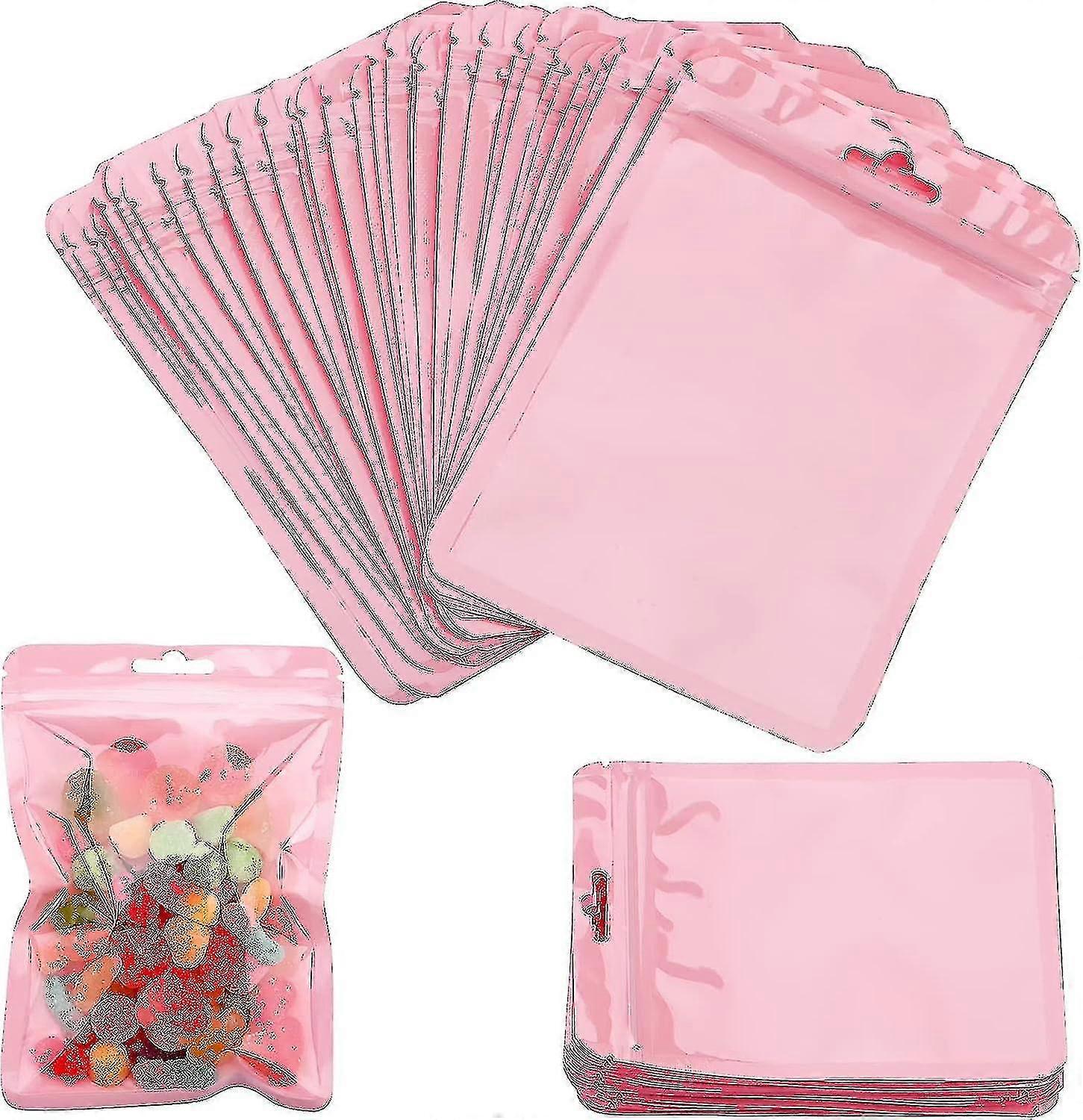 Mylar-poser, 100 gjenlukkbare Mylar Ziplock-poser, Oppbevaringsposer for foliemat, Holografiske Mylar-poser, Luktsikre poser, Prøveposer, JE-poser 1