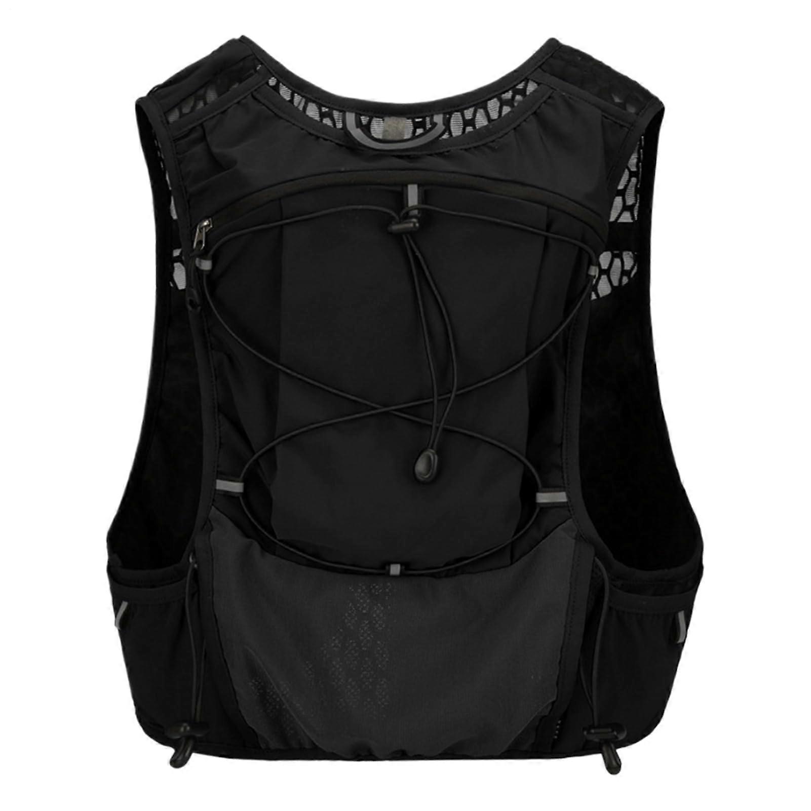 Flowing Water Backpack Sports Hydrate Vest Compact Trail Pack Black