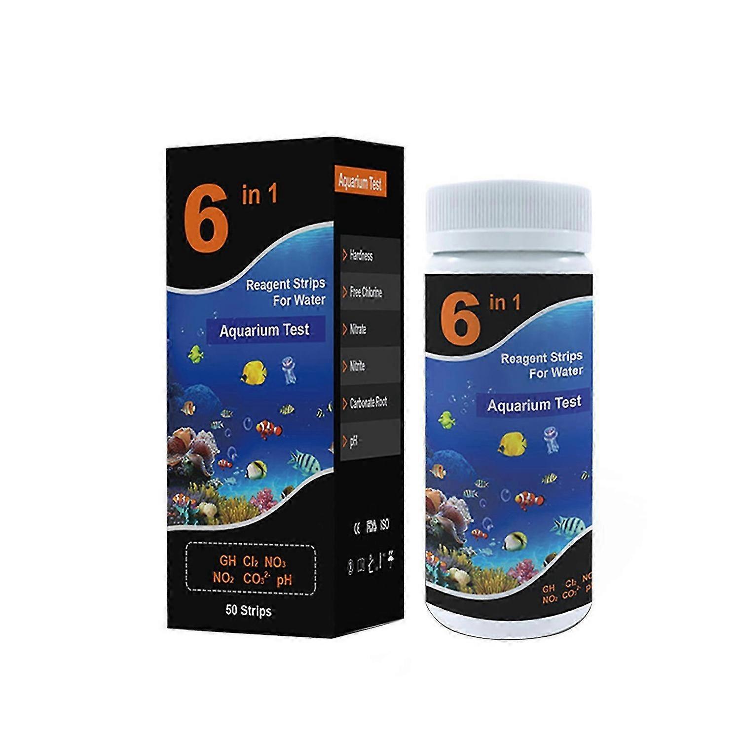 6IN1 Pool Dip Test Sticks, Accurate Dip Test Strips for Chlorine PH Alkalinity, 50 Pcs Dip Tests for