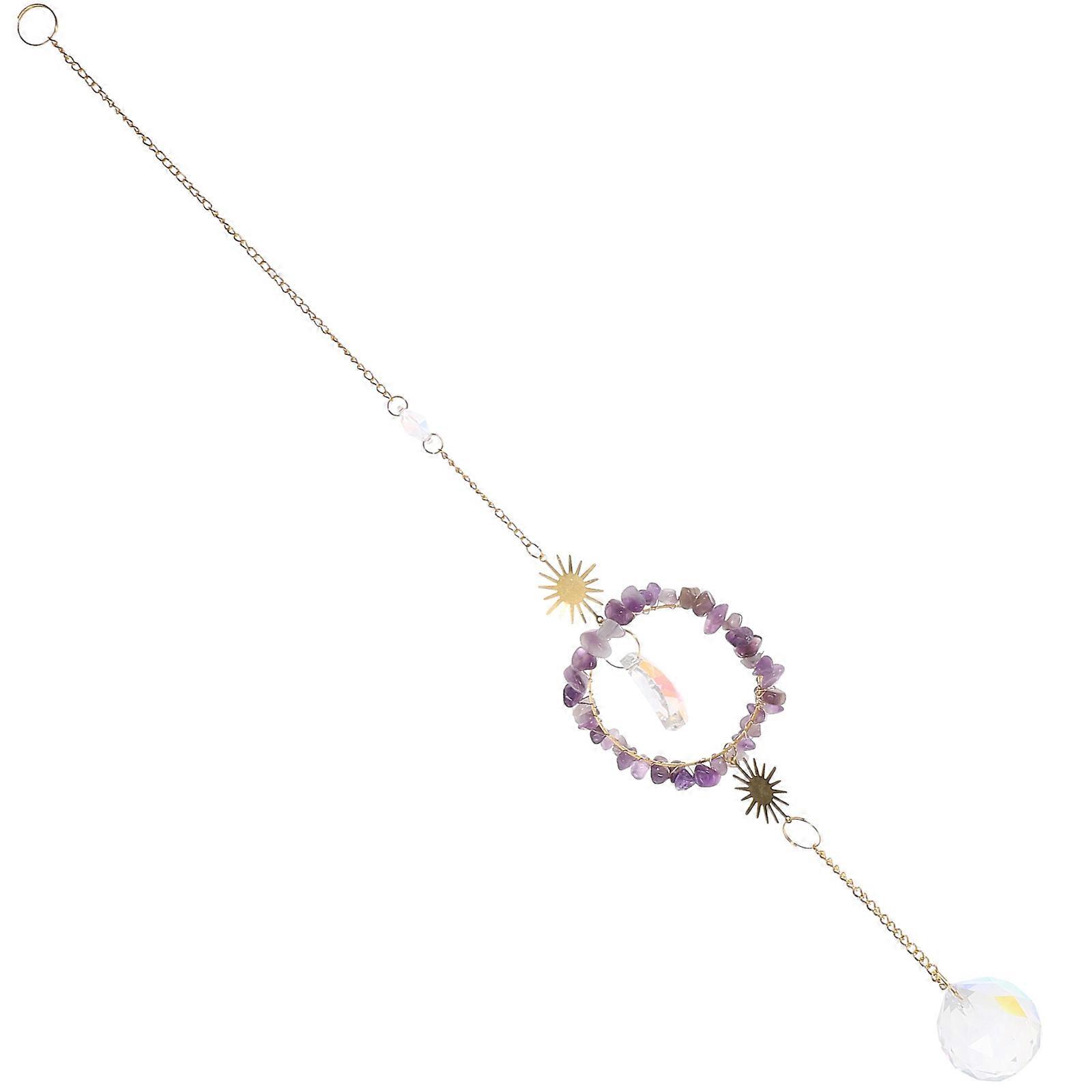 Elegant Garden Hanging Sun Catcher Crystal Prism Pendant Decoration for Windows, Parties & Balconies