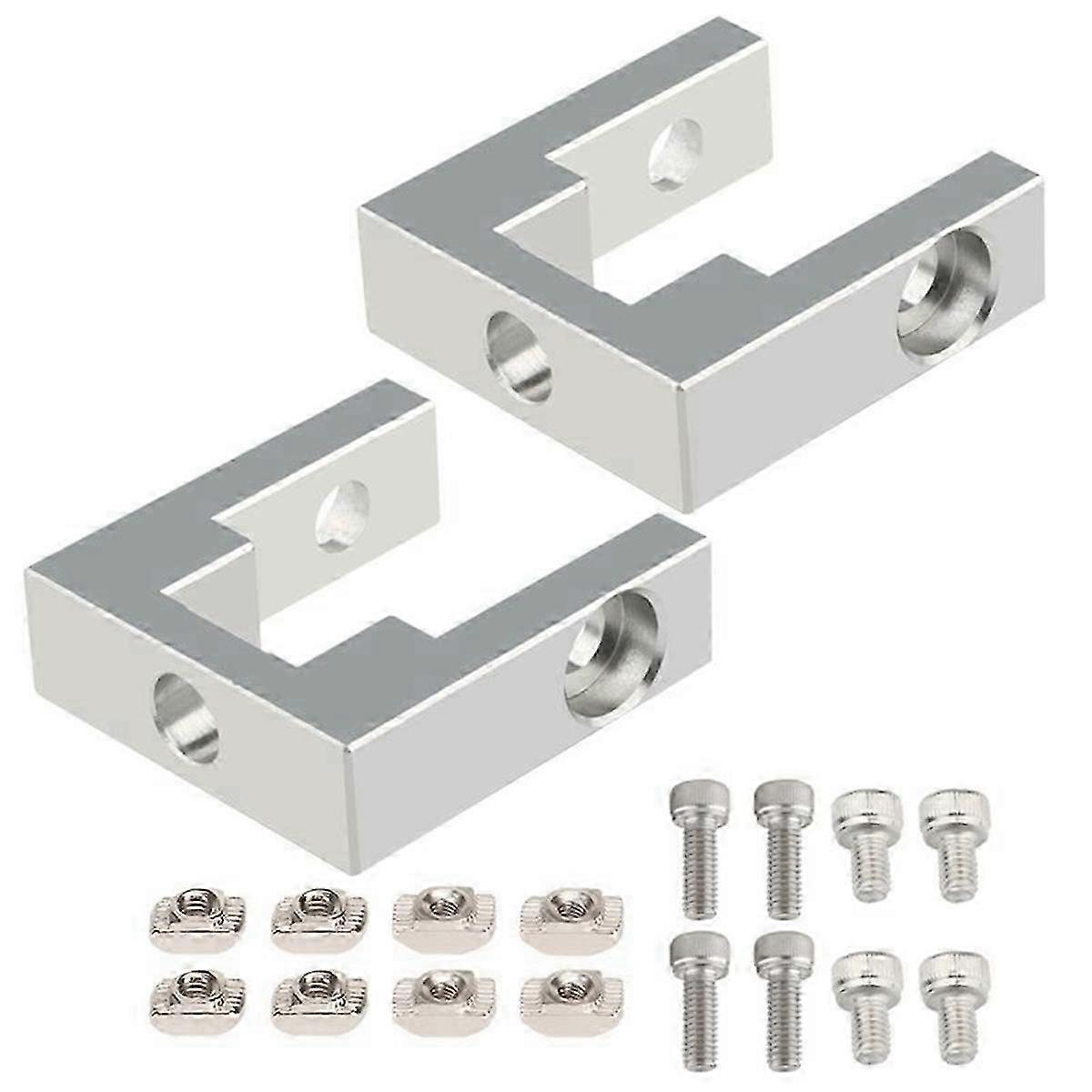 Aluminum Profile Fixing Seat MGN12 Linear Guide Fixing Block with Screws Compatible with Ender 3 Edition 0704