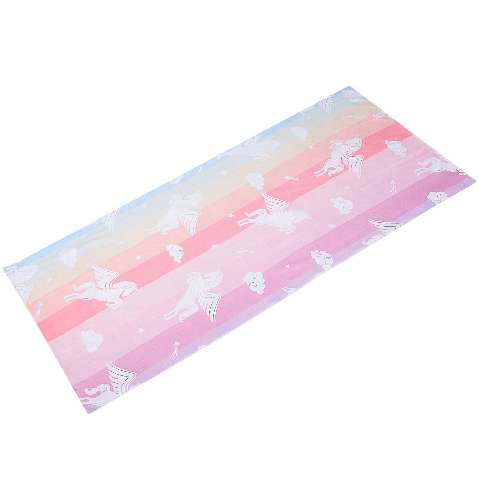 Summer Beach Towel Microfiber Towel Exercising Swimming Camping Yoga Lightweight 150x70cm Multi Colored 1Pcs