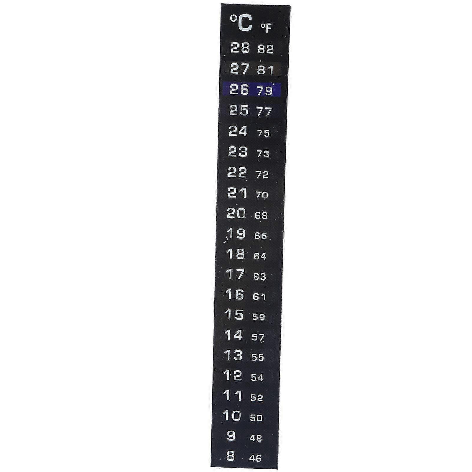 Digital Display Aquarium Thermometer Adhesive Temperature Gauge Strip for Fish Tanks
