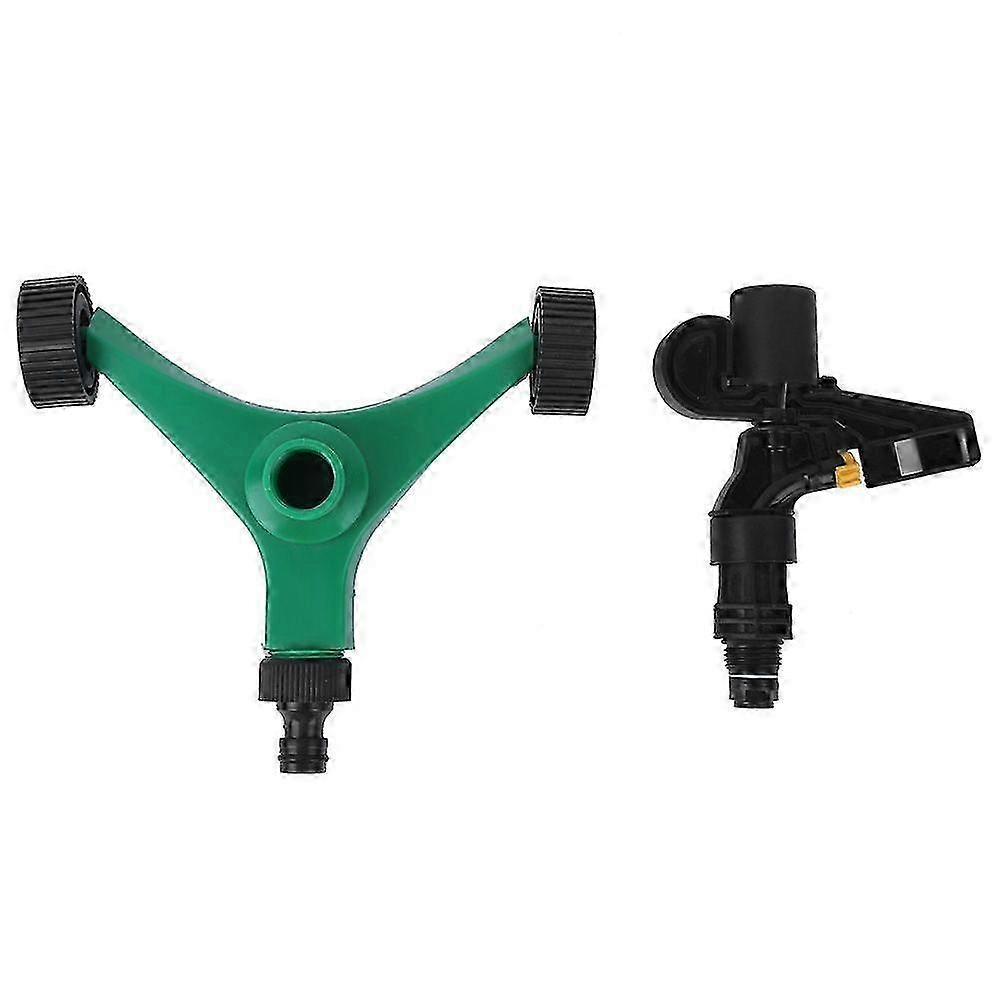 G1/2 Female Thread Rocking Arm Sprinkler with Wheeled Base for Garden Lawn Watering System