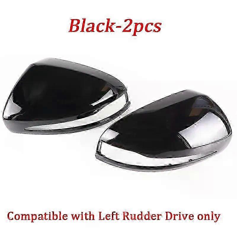 Replacement Carbon Black Side Rearview Mirror Cover Caps Shell for Certain Brand LHD