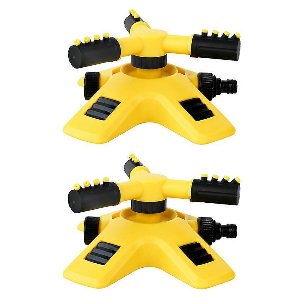 Durable Plastic Rotation Sprinkler for Watering with 360degree Spray and Watersaving Design 2 pcs