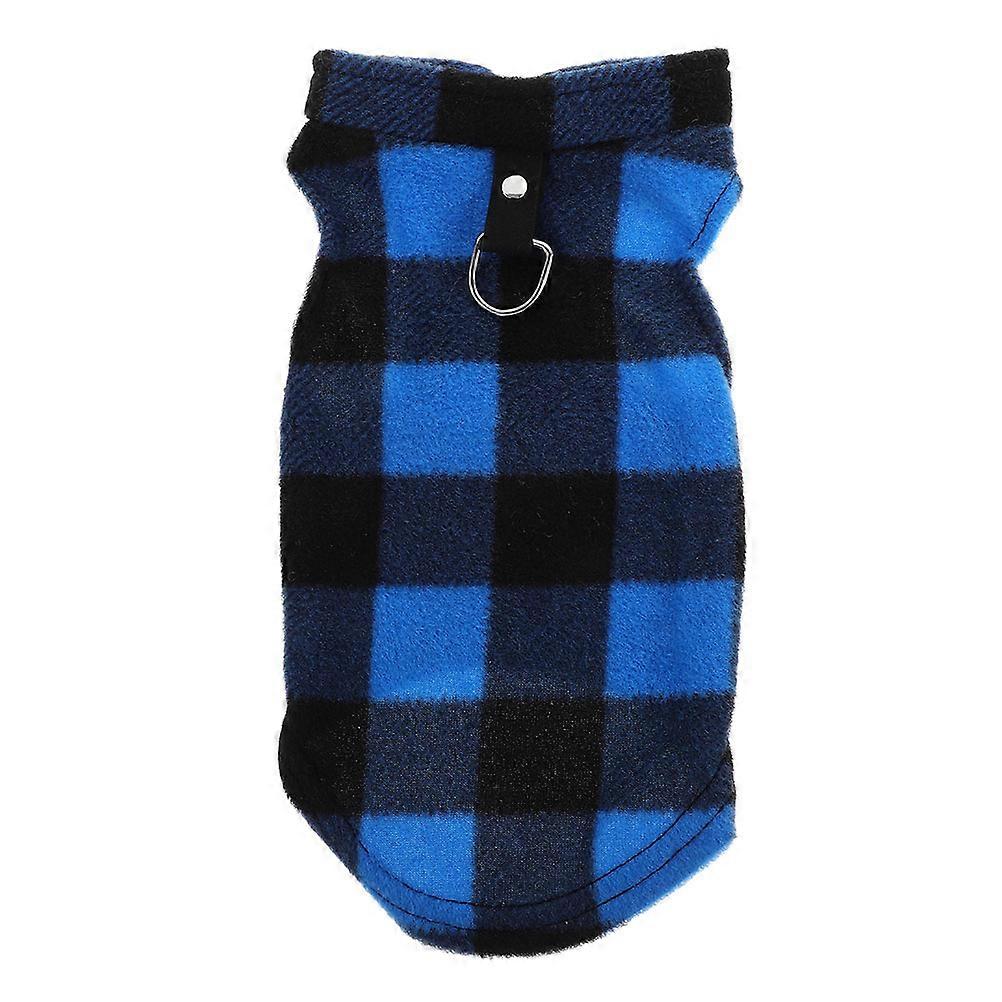 Warm Fleece Dog Vest with D Ring, Soft Jacket for Autumn and Winter, Stylish and Comfortable Outerwear for Small Dogs
