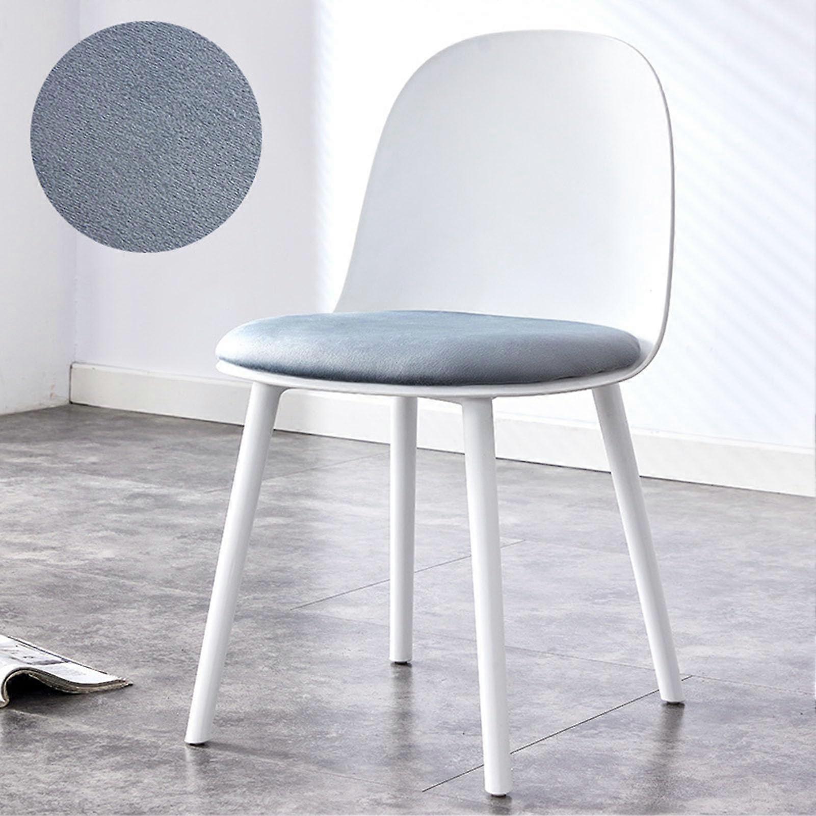 Modern Dining Room Chairs, Set of 2/4, Backrest, Padded, Chenille, Grey