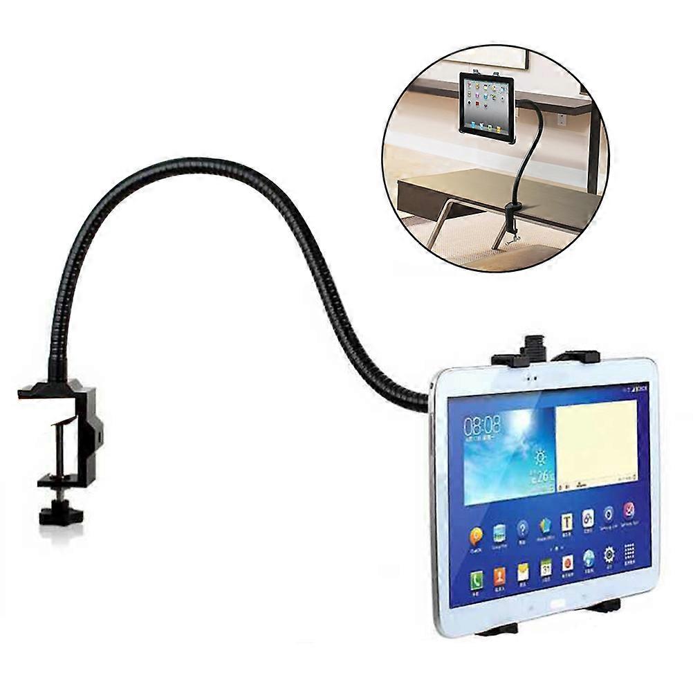 Tablet Stand for Desk Clamp Gooseneck Tablet Holder Universal Lazy Holder for Cooking Device Security 1Pack