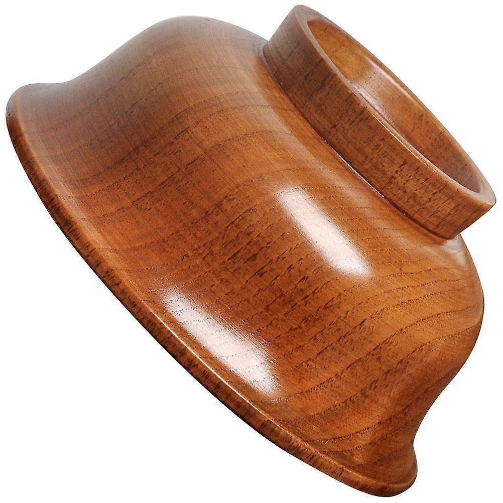 Wood Grain Bowl for Storage Use Assorted Color Portable Washable AntiFall 1pc