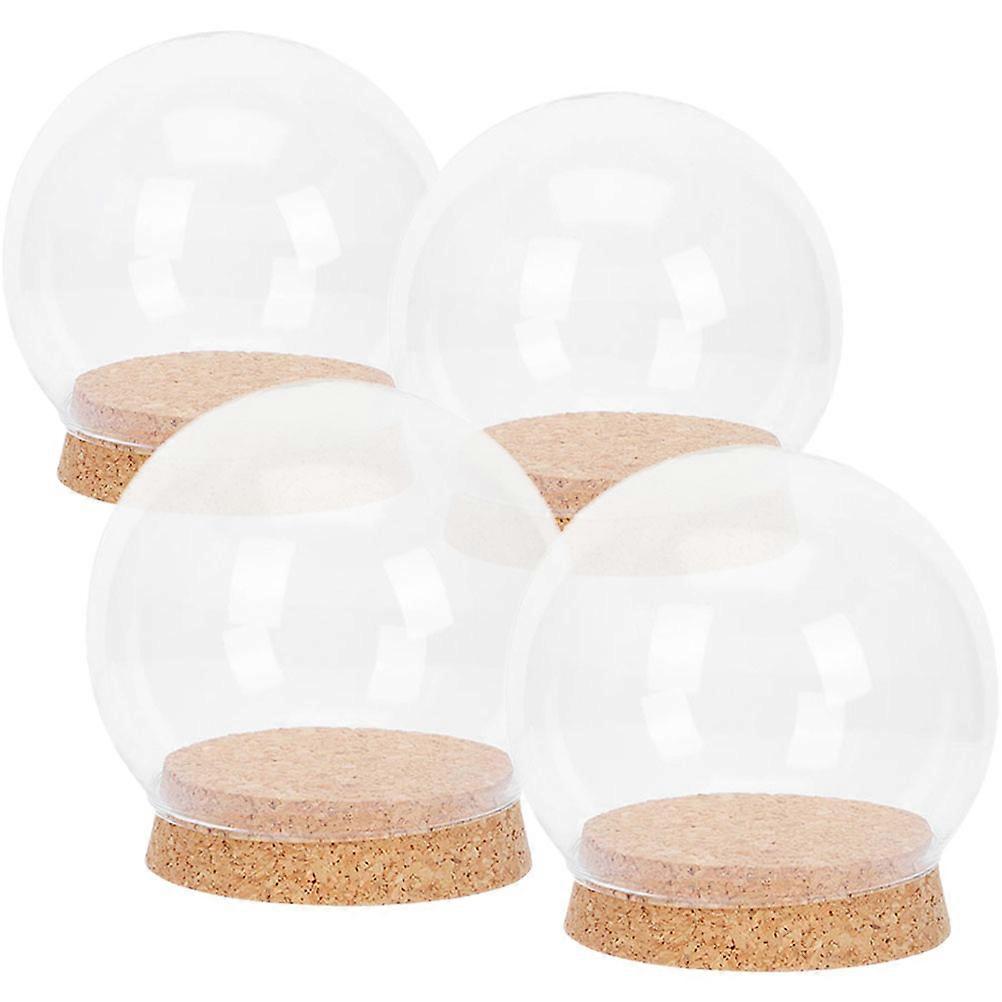 Here's a refined and engaging product description for your **4pcs Immortal Flower Glass Dome with Cork Cover**:
**4pcs Immortal Flower Glass Dome